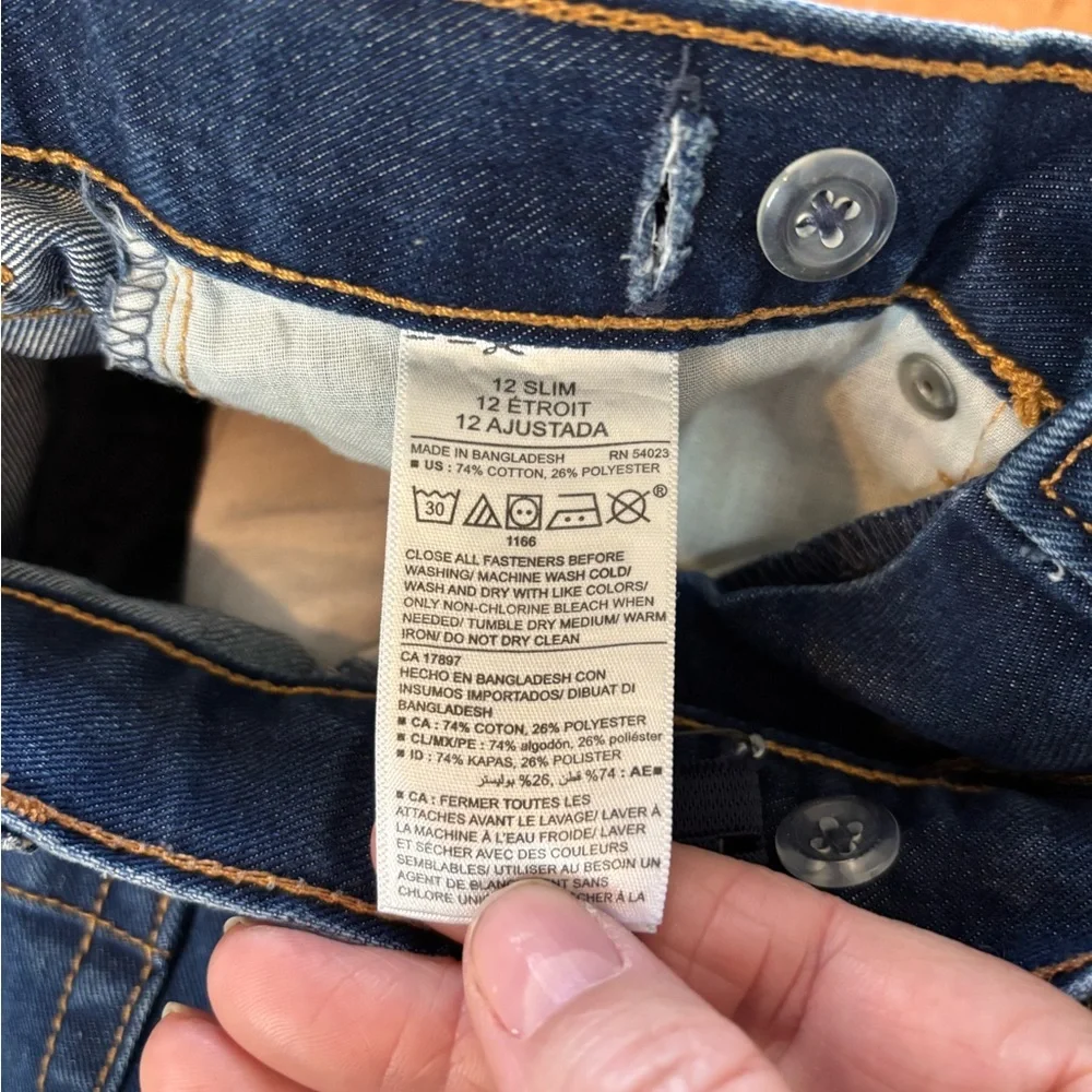 3/$20 Old Navy Boys Straight Leg Jeans Size 12 Slim